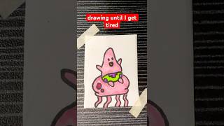 patrick rides on jellyfish drawing #art #kryptontesla #drawing #viral #shorts #trending #cute