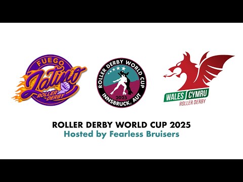 Roller Derby World Cup 2025 FUEGO LATINO vs WALES