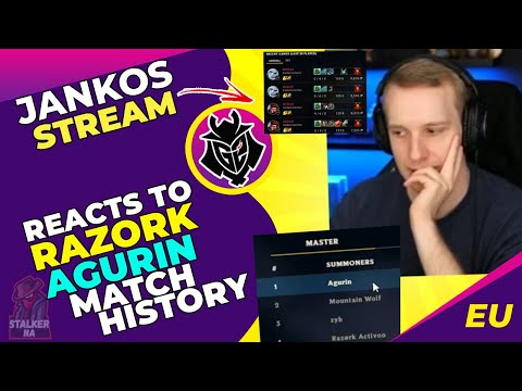 G2 Jankos Reacts to FNC Razork and Agurin Match History 👀