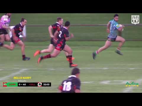 2018 IDRL 1st Grade Round 3 Highlights - Corrimal Cougars Vs Collegians