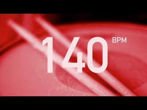 Progressive metronome for snare rudiments: 60-140 BPM
