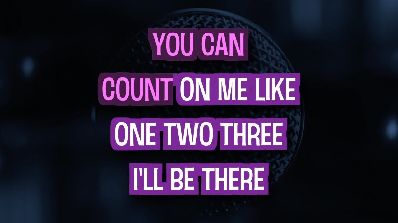 Count On Me - Bruno Mars | Karaoke Version