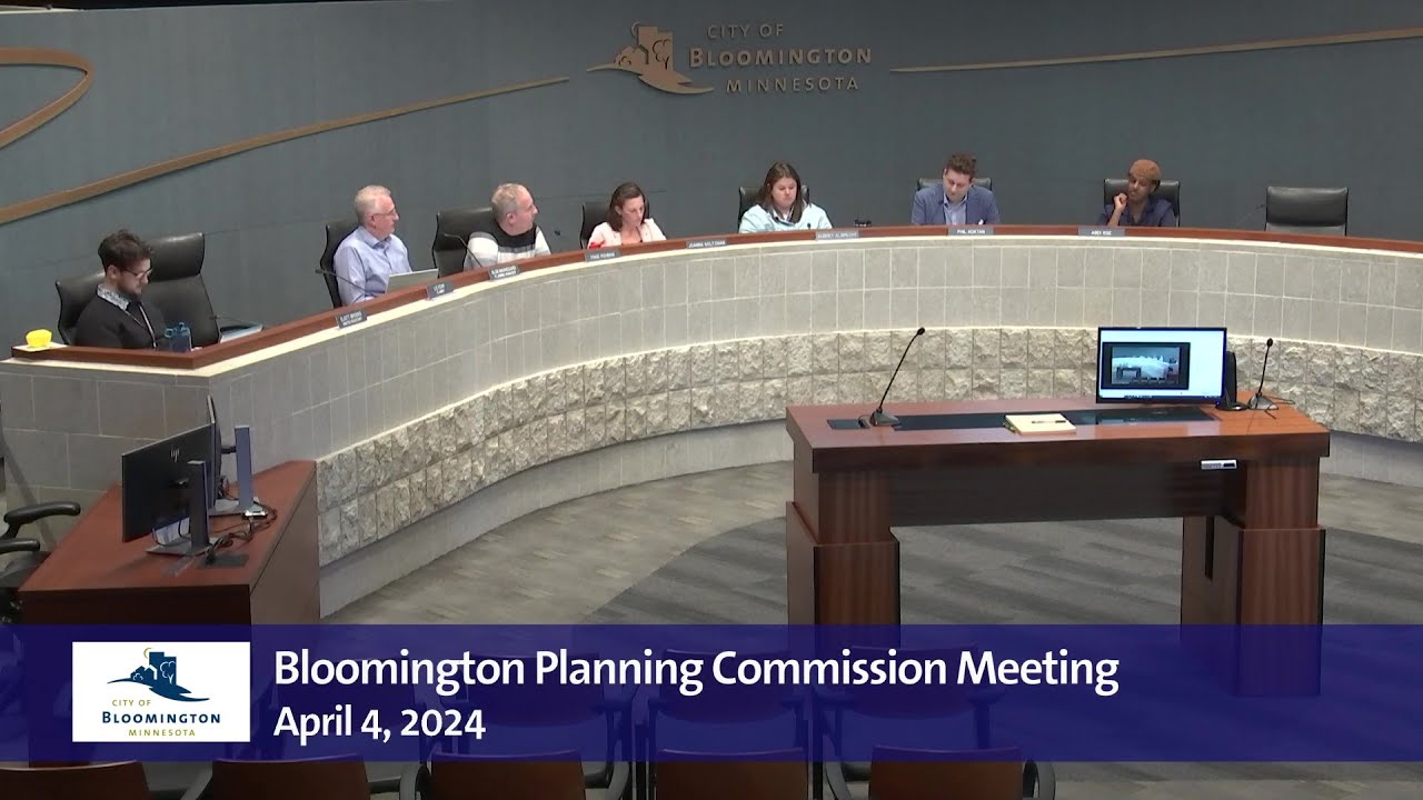 April 4, 2024 Bloomington Planning Commission Meeting