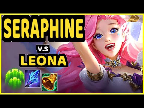 LEHENDS (SERAPHINE) vs LEONA - BOTTOM SUPPORT GAMEPLAY - KR Ranked GRANDMASTER