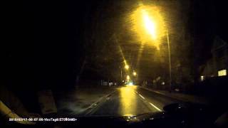 Gatso Speed Camera (Controversial) Flashing (Barton Road, Cambridge, UK)