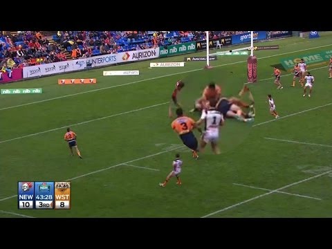 David Fa'alogo attacks head of Liam Fulton (Round 13, 2014)