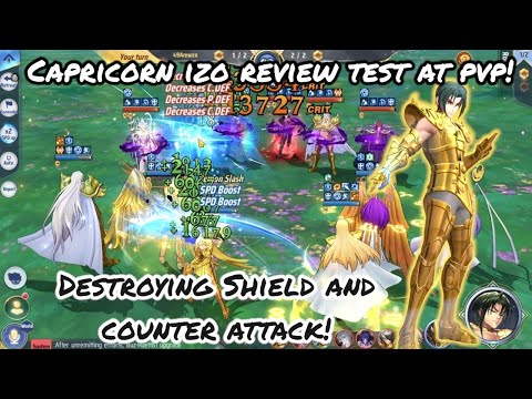Saint Seiya: Awakening (KOTZ) - Capricorn Izo Review Test at PvP! Destroying Shield and Counter Atk!