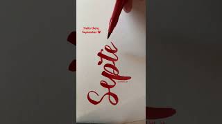 Hello September #handlettering #lettering #calligraphy #september
