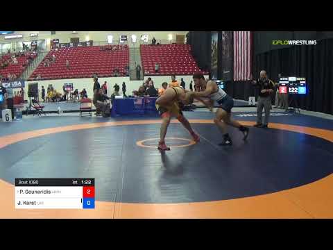 2018 Marine Corps US Open/Senior Men's Greco-Roman 97 Rnd Of 16 - Pete Gounaridis (Army) Vs. Jorda