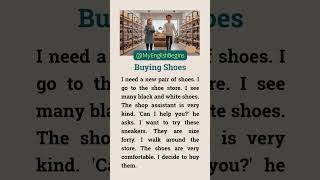 Buying New Shoes! 👟 (Easy Shadowing) #learnenglish #speakenglish #shadowing