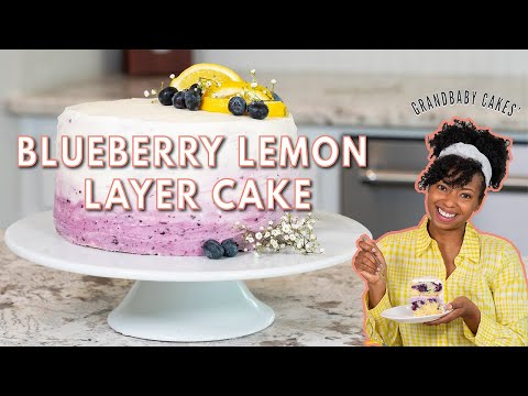 Watch Video: Blueberry Lemon Layer Cake | Grandbaby Cakes Desserts