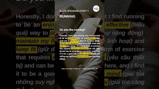 BÀI MẪU IELTS SPEAKING PART 1 | Running | Câu 1