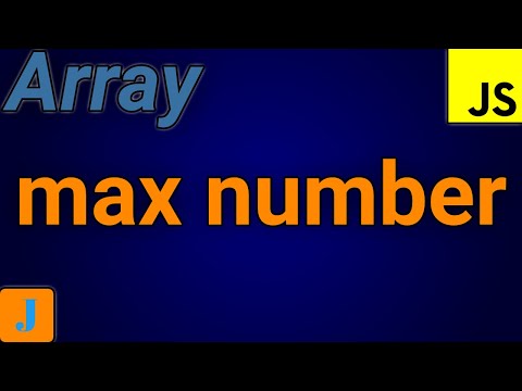 Javascript Max Value In An Array