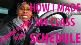 HOW TO MAKE A CLASS SCHEDULE  | NURSING VLOG SECOND SEMESTER WEEK 2