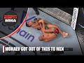 Muhammad Mokaev escapes a sub to win with one of his own at UFC 286 Prelims