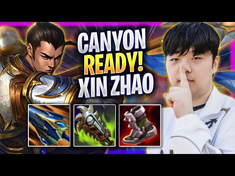 CANYON IS READY TO PLAY XIN ZHAO! - GEN Canyon Plays Xin Zhao JUNGLE vs Lee Sin! | Season 2024