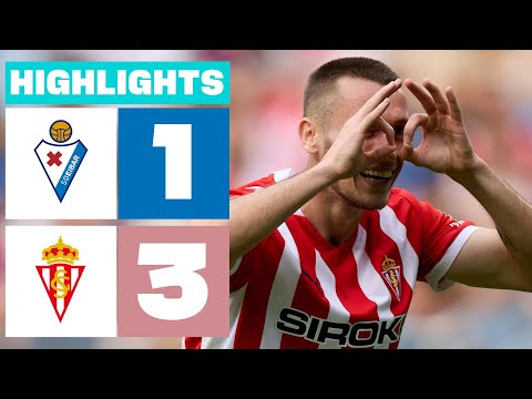 SD EIBAR 1 - 3 REAL SPORTING | RESUMEN LALIGA HYPERMOTION