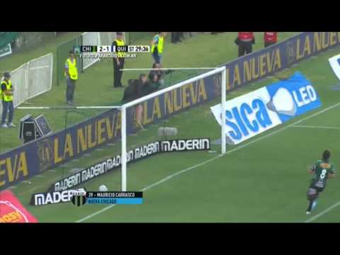 Gol de Carrasco. Nueva Chicago 2 - Quilmes 1. Fecha 30. Primera División 2015. FPT