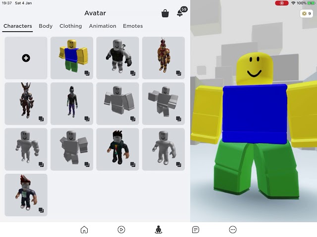 How To Get The Noob Skin In Roblox On Ipad - how to make roblox merch on ipad