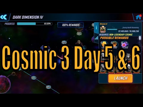 Dark Dimension 4 Cosmic 3 (Node 9) Day 5 + 6 - Marvel Strike Force