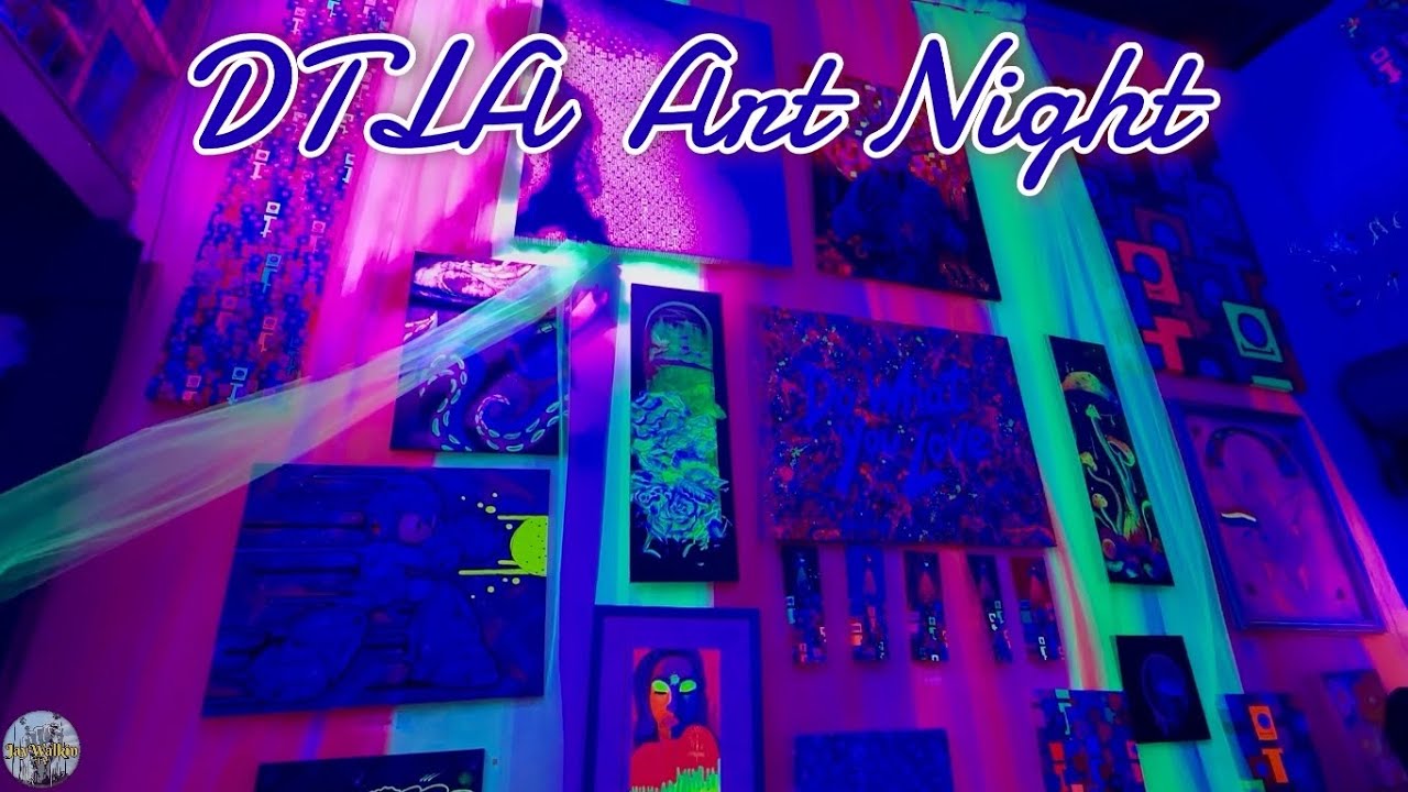 🎨🖼️Art Night In DTLA | Los Angeles, California 🇺🇸 