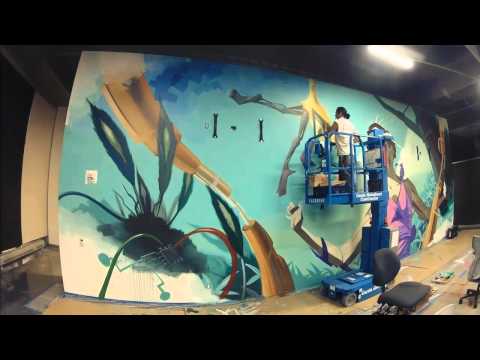 Facebook Data Center Mural.