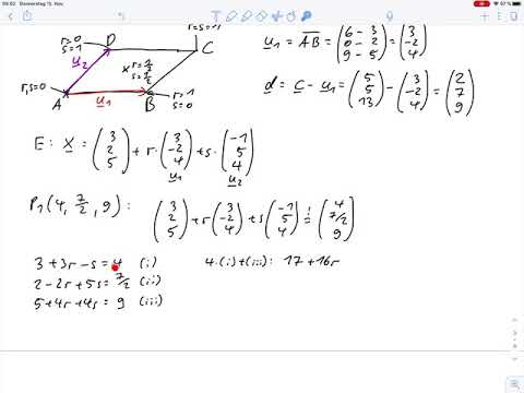 Exercise Sheet 5.2 – Analytical Geometry – Plane Point Test Parallelogram Problem 7