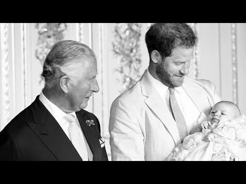 Prince Charles Looks in Awe of Master Archie at Christening