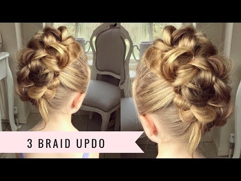 3 Braid Updo by SweetHearts Hair