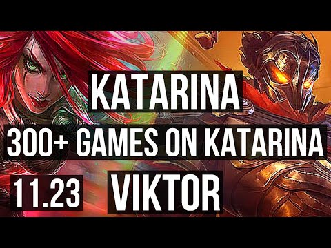 KATARINA vs VIKTOR (MID) | 3/0/5, Rank 7 Kata, 300+ games | EUW Grandmaster | 11.23