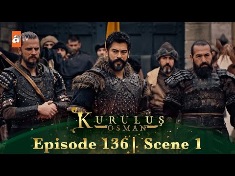 Kurulus Osman Urdu | Season 5 Episode 136 Scene 1 | Bahadoron ke liye maidan khali karo!