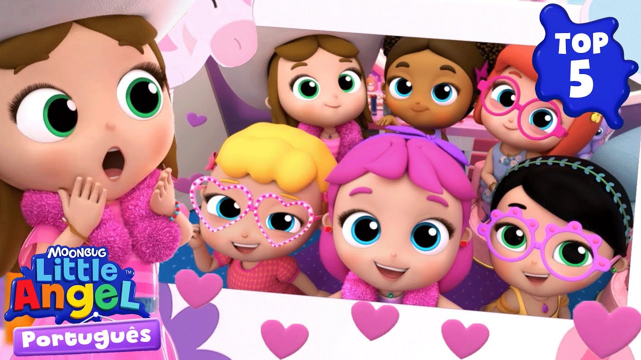 Top 5 💃 Festa de Carnaval 🥳 A Roda do Ônibus da Jill 🪩 Little Angel Brasil | Músicas Infantis