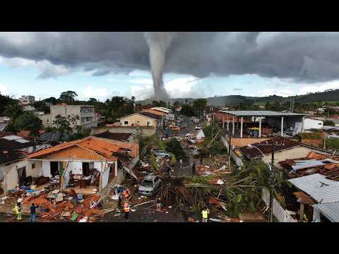 TORNADO no PARANA! TORNADO F2 causa Destruição em São José dos Pinhais! 🌪️💥