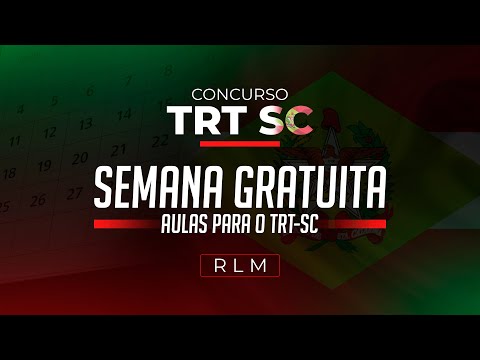 Intensivão de Pós-edital TRT-SC - RLM