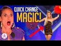Top 10 UNBELIEVABLE Quick Change Magicians on Got Talent!