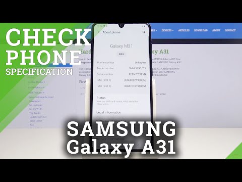 How to Open Phone Specifications of Samsung Galaxy A31 – Find Localization of Phone Specs