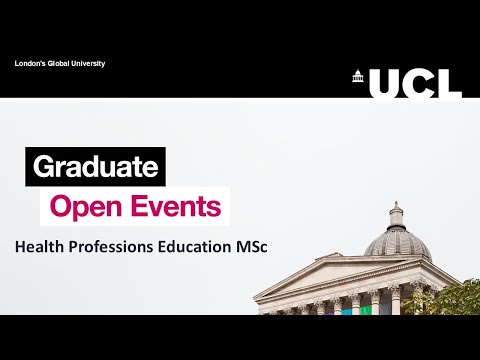 Health Professions Education MSc Information Session - July 2025