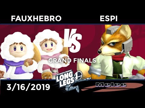 Long Legs Melee: Grand Finals - Fauxhebro (Ice Climbers) vs Espi (Fox)