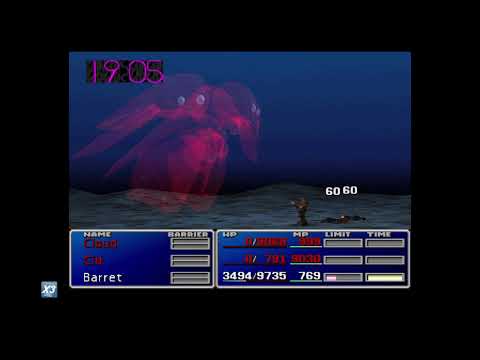 FF7 Emerald Weapon One-Hit Kill with Missing Score Damage Overflow
