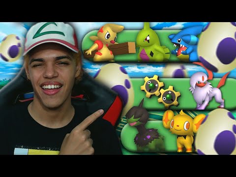 CHOQUEI VÁRIOS OVOS DE 10KM EM BUSCA DE SHINY RARO - DEINO, KLINK, GIBLE E ETC - POKÉMON GO