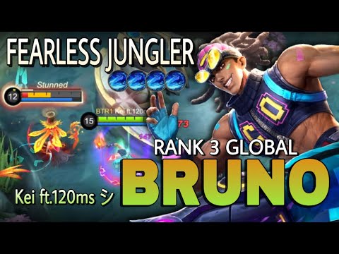 Epic Comeback!! Bruno Best Build 2022 | Top 3 Global Bruno Gameplay by Kei ft.120ms シ - MLBB