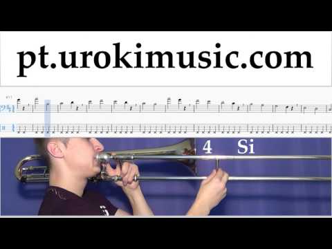 Aprender Trombone The Chainsmokers & Coldplay - Something Just Like This Tablatura Parte#1