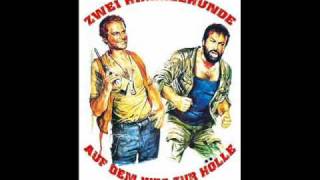 Bud Spencer &amp; Terence Hill Flying Through the Air