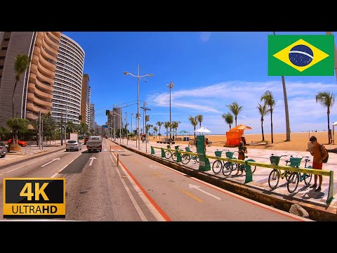 Fortaleza, Ceará - Brazil | 4K Driving Tour | Dirigindo em Fortaleza, Ceará - Brasil