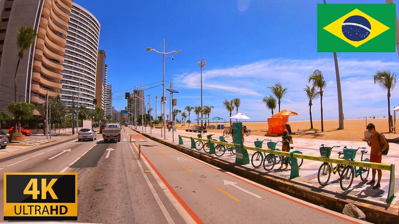 Fortaleza, Ceará - Brazil | 4K Driving Tour | Dirigindo em Fortaleza, Ceará - Brasil