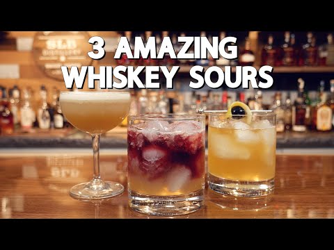 Three AMAZING Whiskey Sour Recipes