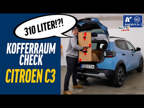 Trunk check: Citroen C3 - what fits in the trunk? Bicycle? Ladder? Suitcase? Bags?
