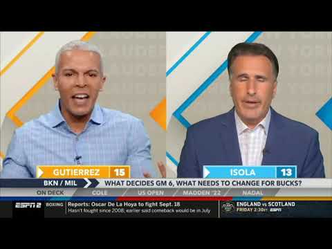 ESPN Around The Horn 6 17 2021 Hawks comeback from 26 Pts down to beat 76ers in Game 5 last night