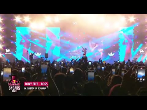 TONY EFFE CANTA "BOSS" RED BULL 64 BARS LIVE SCAMPIA