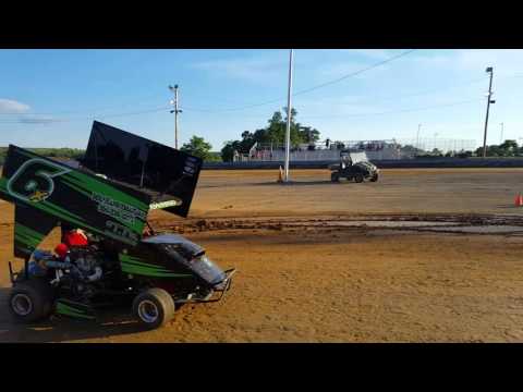 Open outlaw karts at Southern Gap Raceway. Gordon Dotson #41